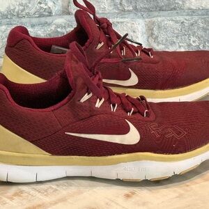 Nike FSU Florida State Seminoles Garnet Gold Free Trainer Size 7m 8.5w Sneakers